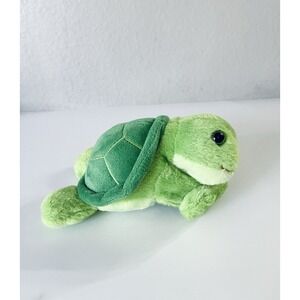 Wild Republic Huggers Plush Stuffed Green Sea Turtle Slap Wrist Bracelet 3"